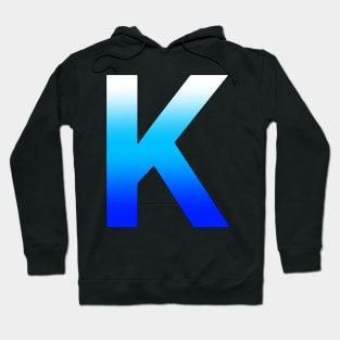 Blue Letter K Hoodie